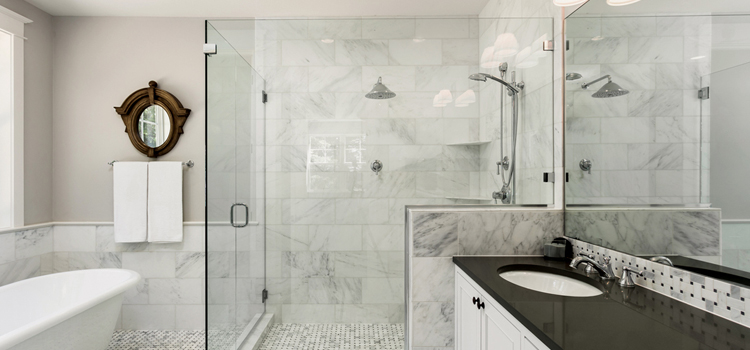bathroom shower door installation in Goleta